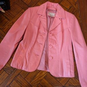 Wilson's Leather Pink Leather Jacket, Size Small